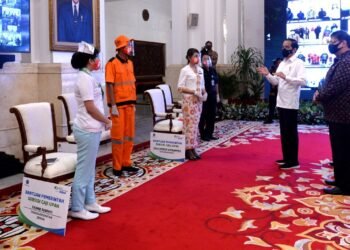 Presiden Jokowi Luncurkan Bantuan Subsidi Upah