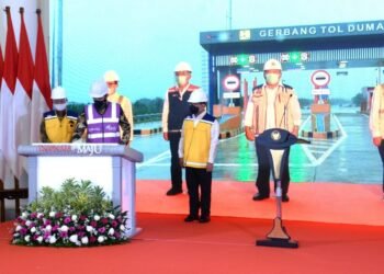 Presiden Jokowi Resmikan Tol Pekanbaru-Dumai Sepanjang 131,5 Kilometer