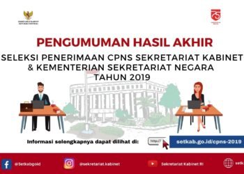 106 Peserta Dinyatakan Lulus Seleksi CPNS Sekretariat Kabinet dan Kemensetneg 2019