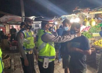 Dirlantas Polda Banten Keliling ke Masyarakat Himbau Pencegahan Covid-19