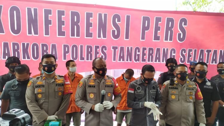 Dua Bulan, Polres Tangsel Sita 6.600 Pil Ekstasi Dan Amankan Enam Pengedar Narkoba