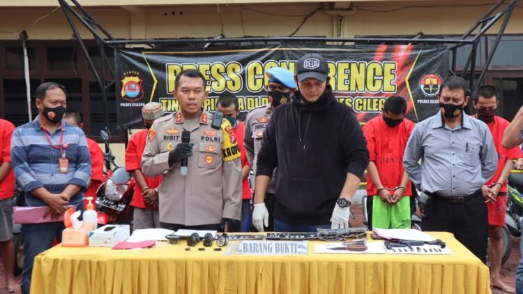 Polres Cilegon Amankan 10 Sepeda Motor dari 8 Pelaku Curanmor