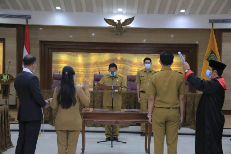 Sekda Lantik 133 Pejabat Fungsional Secara Virtual