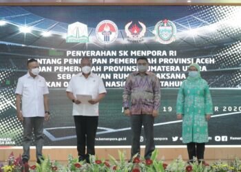 Serahkan SK Tuan Rumah PON XXI 2024, Menpora Minta Aceh dan Sumut Tingkatkan Sinergitas