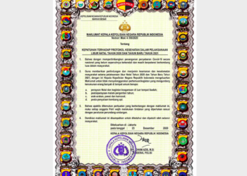 Kapolri Keluarkan Maklumat tentang Kepatuhan Protokol Kesehatan pada Libur Natal & Tahun Baru