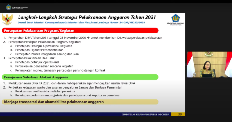 Pemerintah Siapkan Strategi Penggunaan APBN 2021