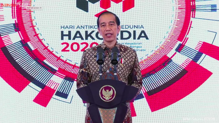 Peringatan Hakordia 2020, Presiden Jokowi: Pemberantasan Korupsi Tak Boleh Padam