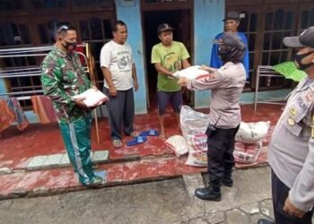 Polres Cilegon Salurkan Bantuan Sembako Bagi Korban Banjir