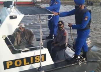 Satpolair Polres Serang Kota Patroli Perairan Cek Gelombang Laut