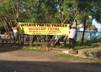 Wisata Pantai Gope dan Pancer Ditutup Sementara