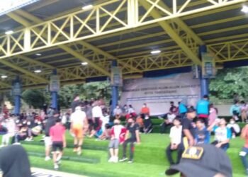 Usai Diresmikan, Lapangan Ahmad Yani jadi Tempat Berkerumun