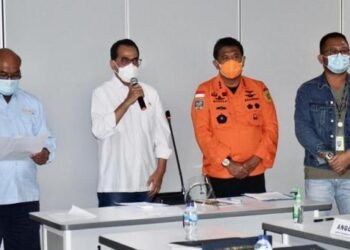 Kemenhub Bersama Stakeholder Sampaikan Kronologis Sementara Pesawat Sriwijaya Yang Hilang Kontak
