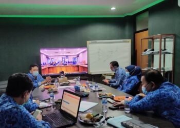 Lewat Video Conference, Bappeda Kabupaten Tangerang Bahas Persiapan Musrenbang