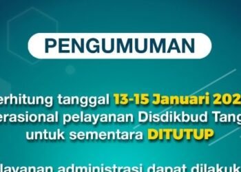 Pegawai Meninggal karena Covid-19, Kantor Dindikbud Tangsel Ditutup Sementara