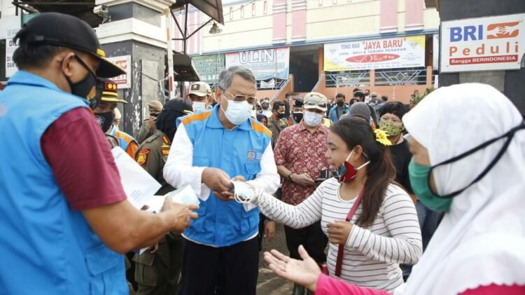 Pemkot Tangsel Klaim Tingkat Kepatuhan Penggunaan Masker 90 persen
