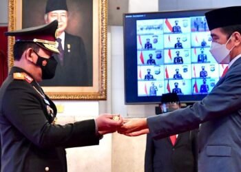 Presiden Jokowi Lantik Listyo Sigit Prabowo sebagai Kapolri