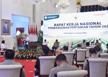 Presiden Jokowi Resmikan Pembukaan Rakernas Pembangunan Pertanian Tahun 2021