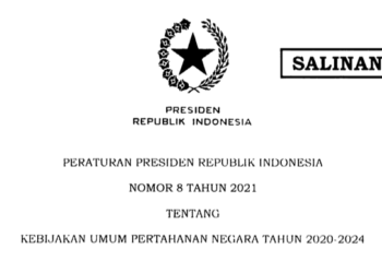 Presiden Jokowi Teken Perpres 8/2021 tentang Kebijakan Umum Pertahanan Negara Tahun 2020-2024