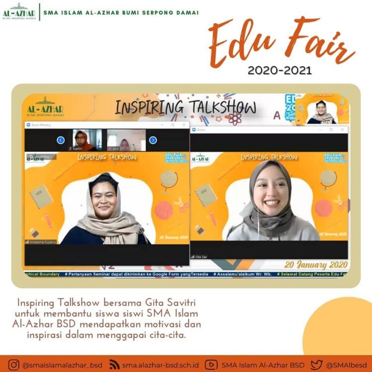 Puncak Edufair 2021, Siswa SMA Islam Al Azhar BSD Dapat Ilmu dari Konten Creator di Jerman