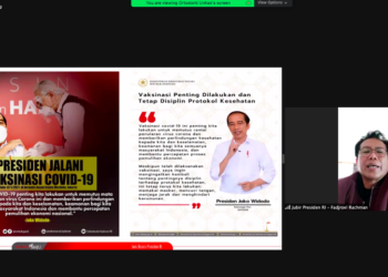Stafsus Presiden Fadjroel Rachman Ajak Masyarakat Perangi Misinformasi & Disinformasi Terkait Vaksinasi