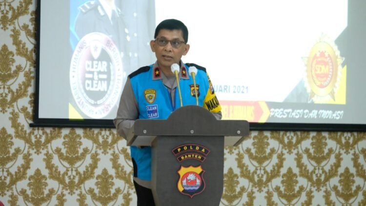 Wakapolda Banten Pimpin Penandatanganan Pakta Integritas Penerimaan SIPSS 2021