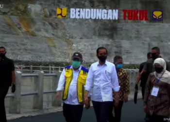 Presiden Jokowi Resmikan Bendungan Tukul di Pacitan, Jatim