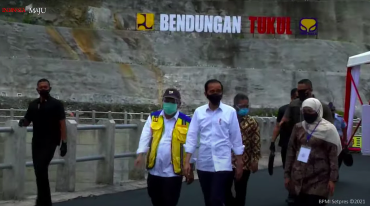 Presiden Jokowi Resmikan Bendungan Tukul di Pacitan, Jatim