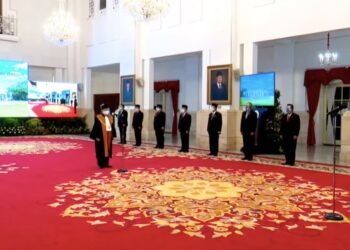 Presiden Saksikan Pengucapan Sumpah Andi Samsan Nganro Sebagai Wakil Ketua MA