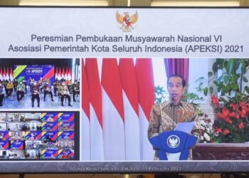 Buka Munas Apeksi, Presiden Minta Pemda Perbanyak Program Padat Karya