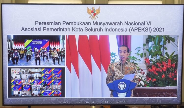 Buka Munas Apeksi, Presiden Minta Pemda Perbanyak Program Padat Karya