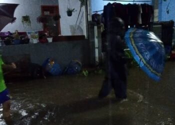 Hujan Deras, Perumahan Pondok Pakulonan Terendam Banjir
