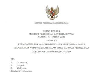 Mendikbud Keluarkan Edaran Peniadaan UN dan Ujian Kesetaraan Tahun 2021