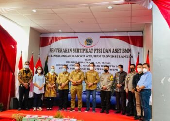 Polda Banten Terima Sertifikat Hak Tanah dari BPN Provinsi Banten