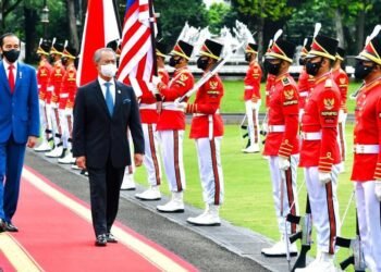 Presiden Jokowi Sambut Kunjungan Resmi PM Malaysia Muhyiddin Yassin di Istana Merdeka