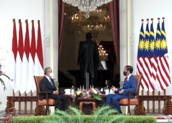 Presiden Jokowi Sambut PM Malaysia Muhyiddin Yassin di Istana Merdeka