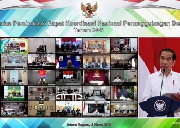 Presiden Jokowi Buka Rakornas Penanggulangan Bencana Tahun 2021