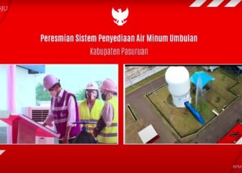 Diresmikan Presiden Jokowi, SPAM Umbulan Siap Pasok Air Bersih Bagi Warga Jatim