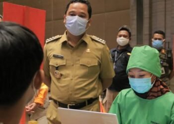 3000 Vaksin Disuntikan ke Pedagang di Kota Tangerang