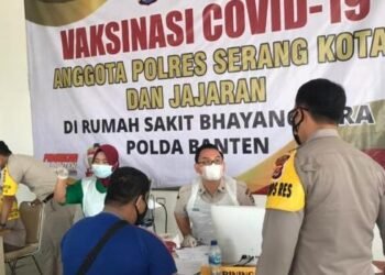 4.145 Personel Polda Banten Sudah Divaksin