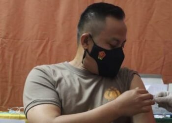 90 Personel Polres Cilegon Jalani Vaksinasi