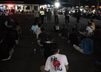 Balap Liar, Polres Pandeglang Amankan Puluhan Pemuda