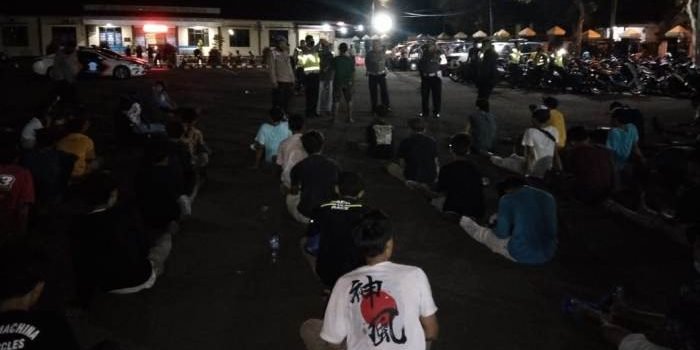 Balap Liar, Polres Pandeglang Amankan Puluhan Pemuda
