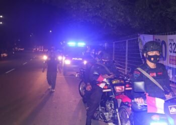 Brimob Polda Banten Lakukan Patroli Gabungan, Buru Kelompok Pemuda yang Meresahkan