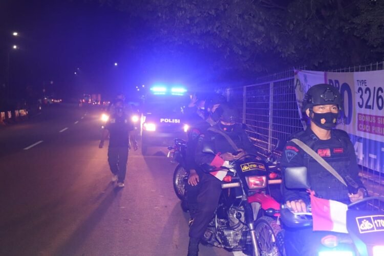 Brimob Polda Banten Lakukan Patroli Gabungan, Buru Kelompok Pemuda yang Meresahkan