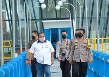 Kapolda Banten dan Wakapolda Banten Cek Kesiapan Pengamanan RI 1 Ke Bendungan Sindang Heula