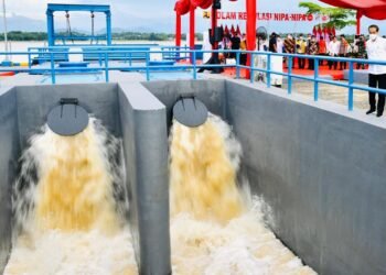 Resmikan Kolam Regulasi Nipa-Nipa, Presiden: Bermanfaat untuk Kurangi Banjir di Makassar