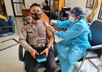 Sebanyak 266 Siswa dan personel SPN Polda Banten telah melakukan vaksinasi