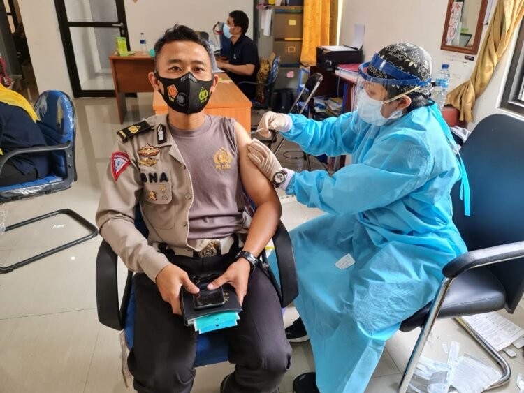 Sebanyak 266 Siswa dan personel SPN Polda Banten telah melakukan vaksinasi