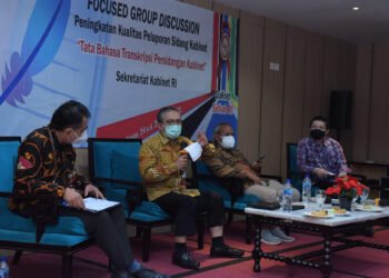 Tingkatkan Kualitas Pelaporan Sidang Kabinet, Setkab Gelar FGD Tata Bahasa Transkripsi
