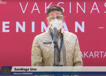 Menparekraf Optimistis Vaksinasi Dorong Pemulihan Sektor Ekonomi Kreatif